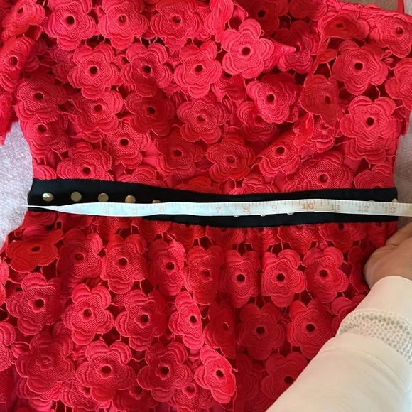 Juicy Couture Black Label Floral Guipure One Shoulder Midi Dress (NWOT) - Picture 7 of 8